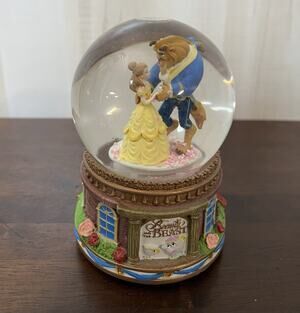 Beauty And The Beast Music Snow Globe 1991